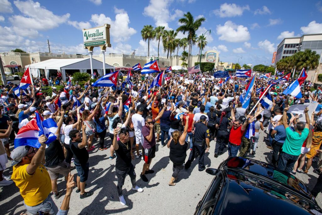 Cuba sees rare mass protests against Communist government - Ghana ...