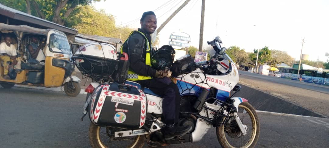 Climate advocate rides motorcycle around West Africa in 60 days