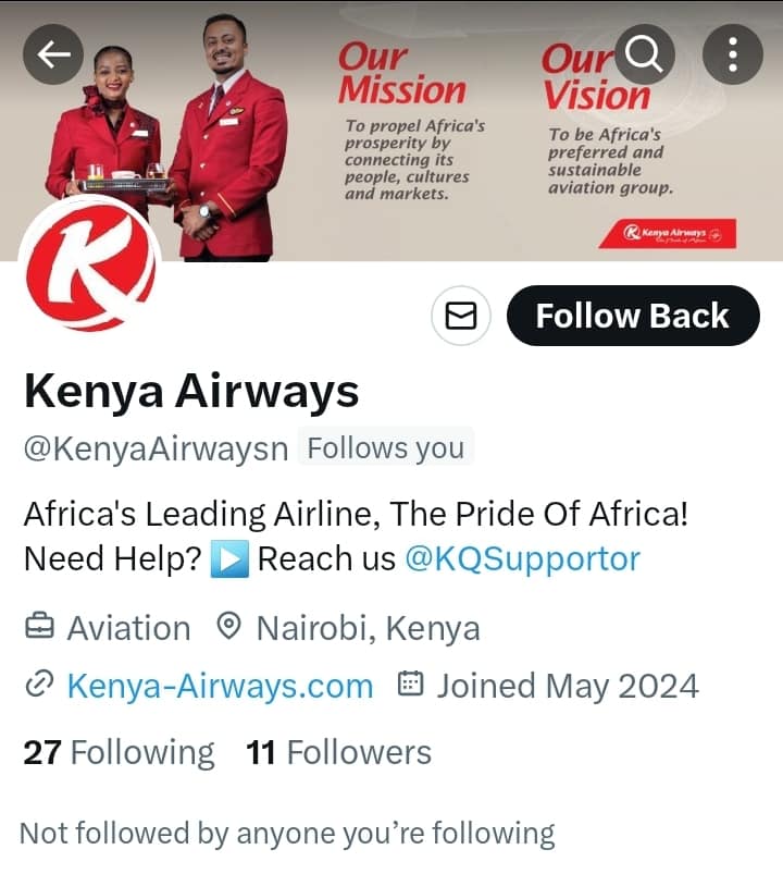 Criminals posing as Kenya Airways and Ethiopian Airlines staff on X could siphon money from your account