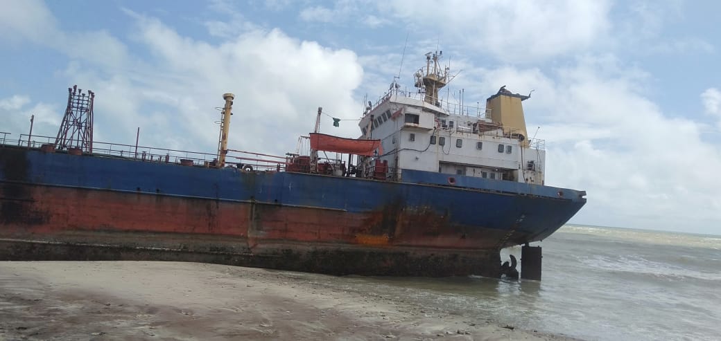 Ship docked at Old Ningo, authorities begin investigation 