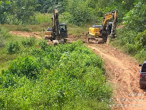 Illegal miners attempt to mine at Neung South Forest Reserve 