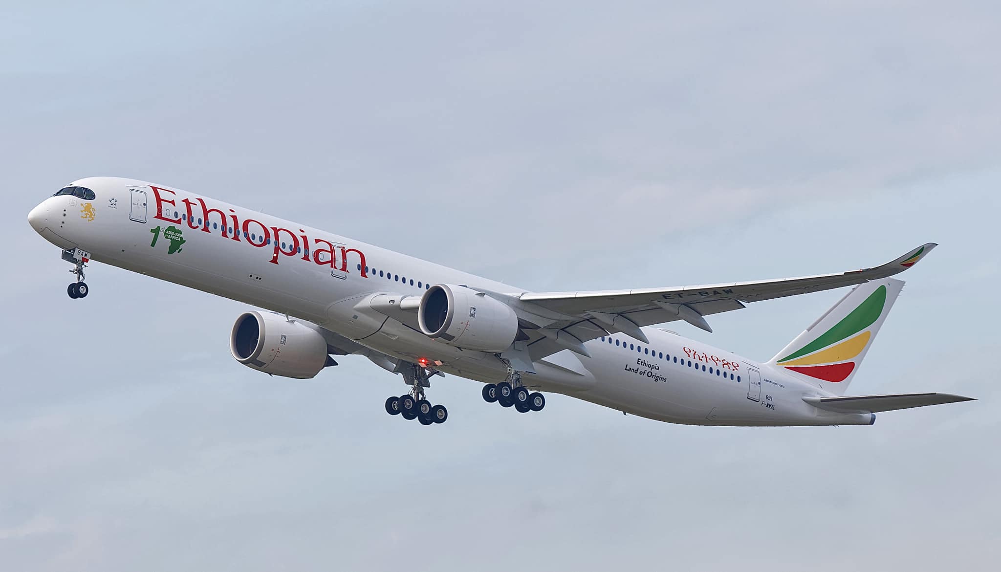 Ethiopian Airlines takes delivery of first Airbus A350-1000 aircraft