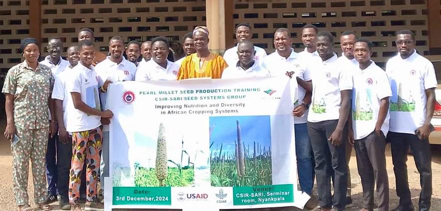 CSIR-SARI, Seed Systems Group train companies on improved pearl millet seed production 