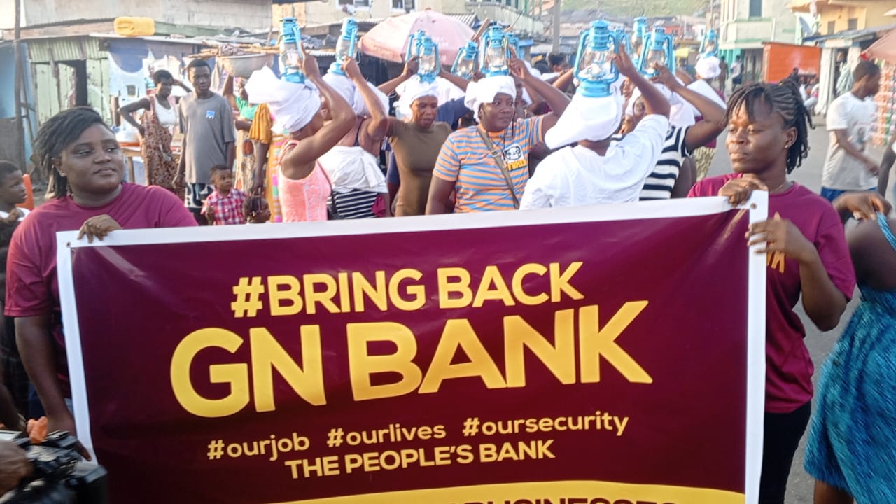 Elmina residents tell government to reinstate GN Bank or suffer the consequences