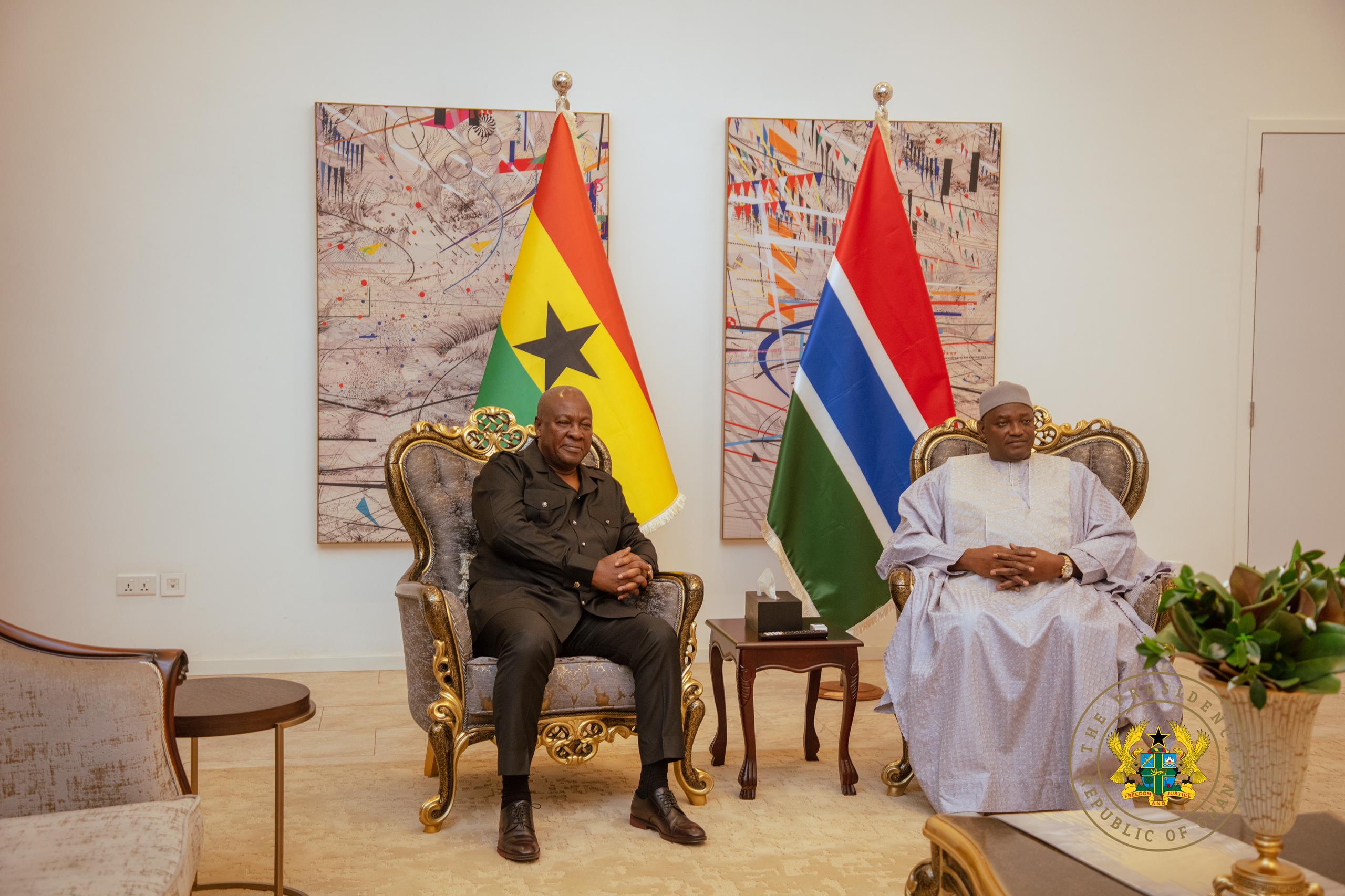 Mahama visits The Gambia, Senegal to strengthen bilateral ties