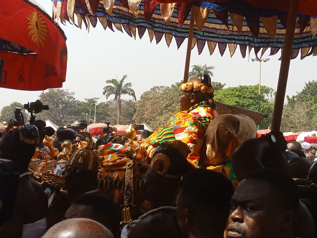 Hundreds join Asantehene to celebrate first Akwasidae of the year