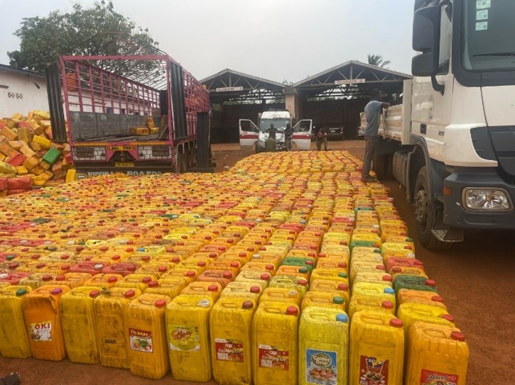 Ghana Immigration intercepts 1,115 gallons of cocoa beans