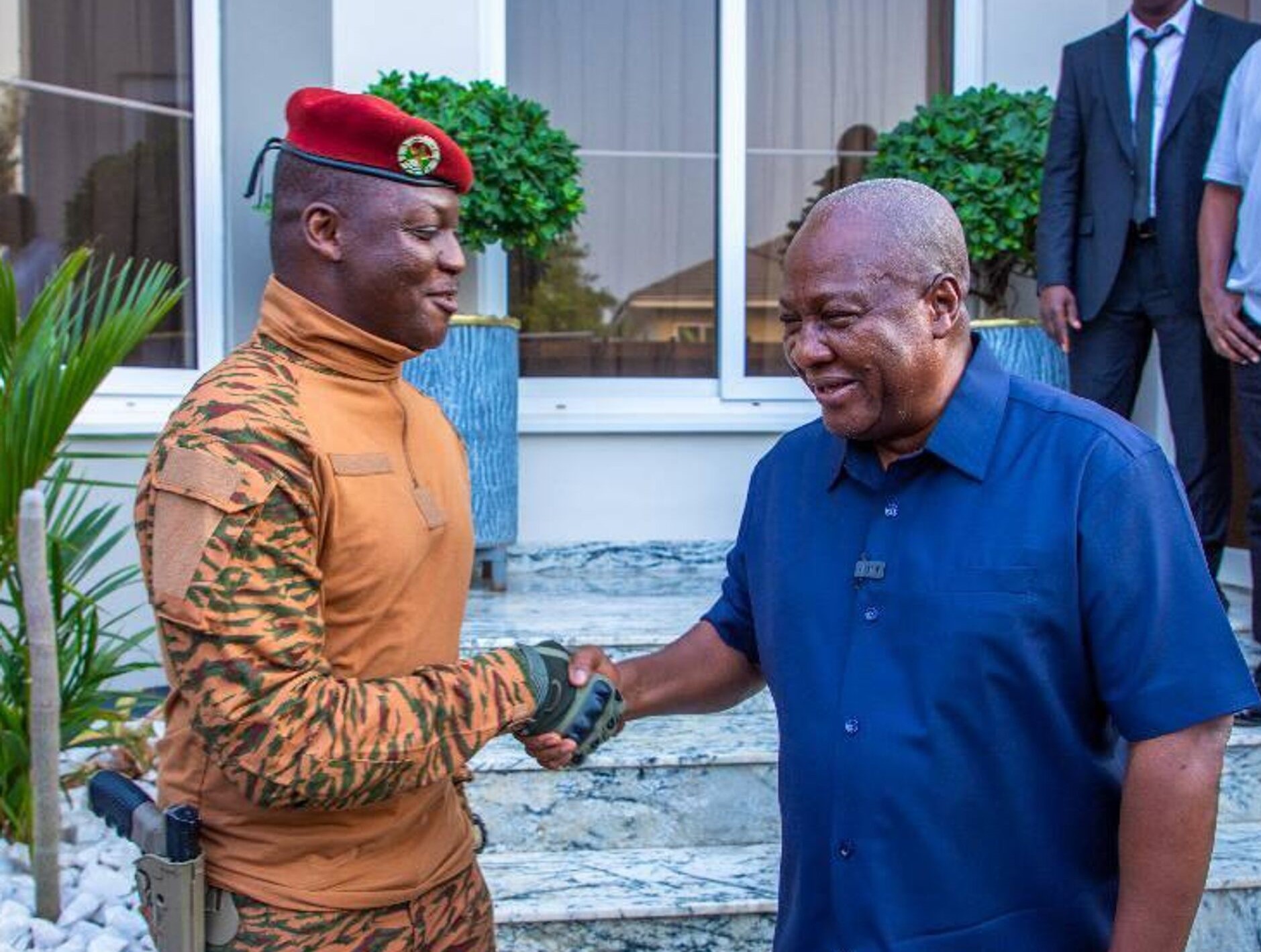 President Mahama holds meeting with Burkina Faso’s Captain Ibrahim Traoré