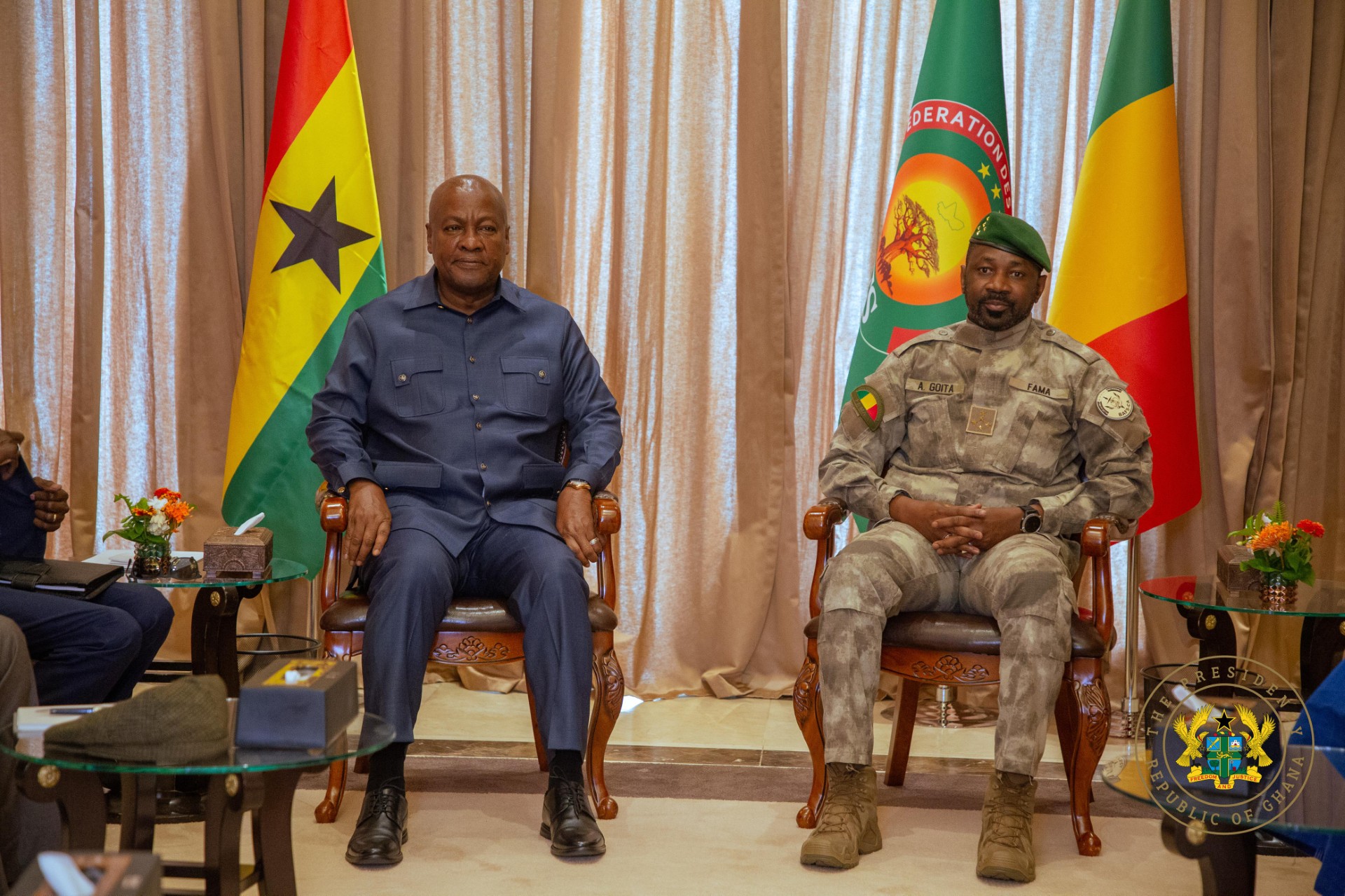 President Mahama and Malian counterpart hold bilateral discussions